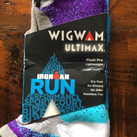 Wigwam Ultimax Flash Pro Ironman lightweight ankle sock W’s size 6-10 M 5-9.5 - Picture 2 of 8